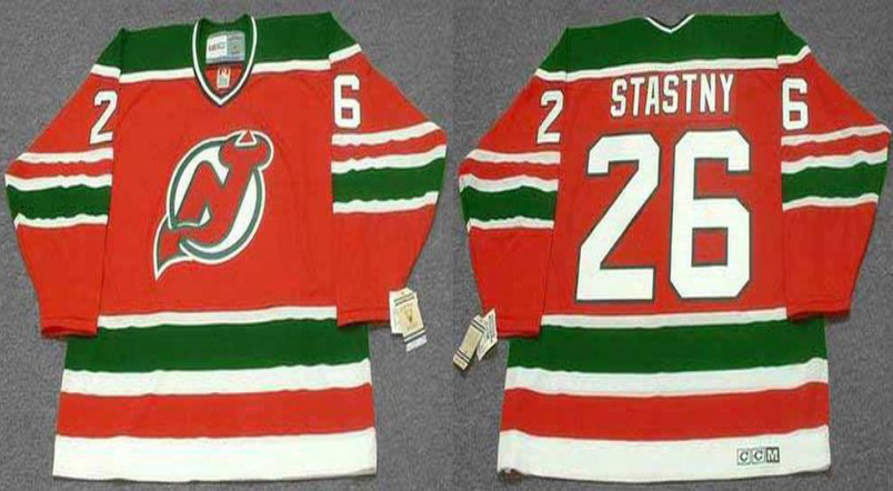 2019 Men New Jersey Devils 26 Stastny red CCM NHL jerseys